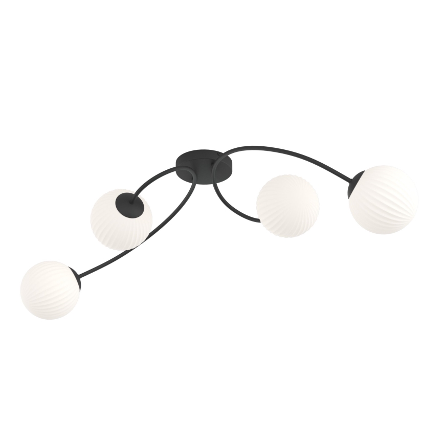 Loftlampe VIBRA 4xE14/10W/230V sort/hvid