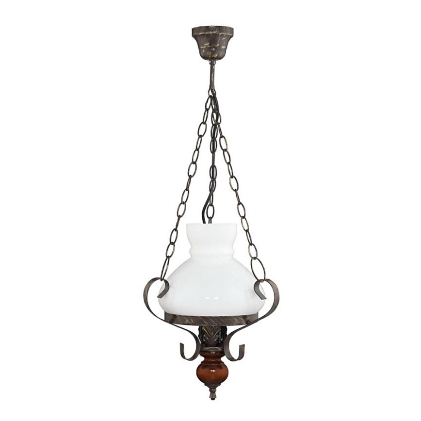 Loftlampe VICTORIA 1xE27/60W/230V gummitræ