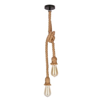 Loftlampe VIDEA 2xE27/40W/230V brun