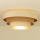 Loftlampe WENTA 1xE27/60W/230V Ø 50 cm beige/jute