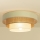 Loftlampe WENTA 1xE27/60W/230V Ø 50 cm beige/jute