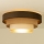 Loftlampe WENTA 1xE27/60W/230V Ø 50 cm brun/jute/beige