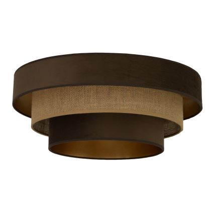 Loftlampe WENTA 1xE27/60W/230V Ø 50 cm brun/jute