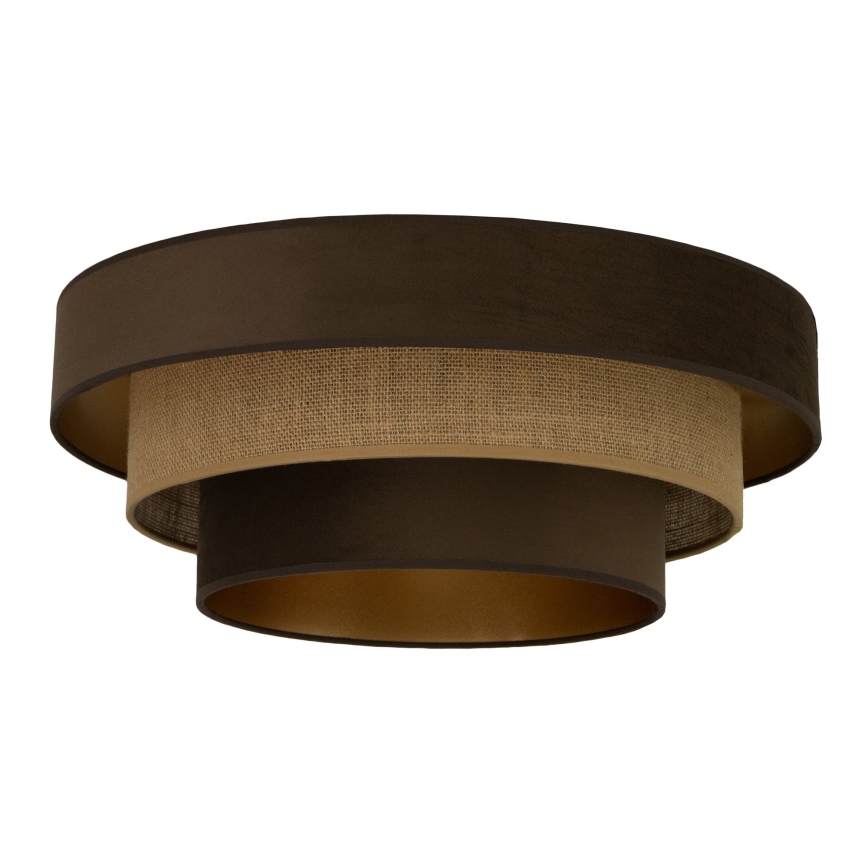 Loftlampe WENTA 1xE27/60W/230V Ø 50 cm brun/jute