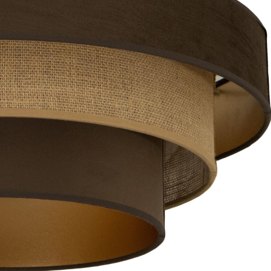 Loftlampe WENTA 1xE27/60W/230V Ø 50 cm brun/jute