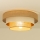 Loftlampe WENTA 1xE27/60W/230V Ø 50 cm jute/beige