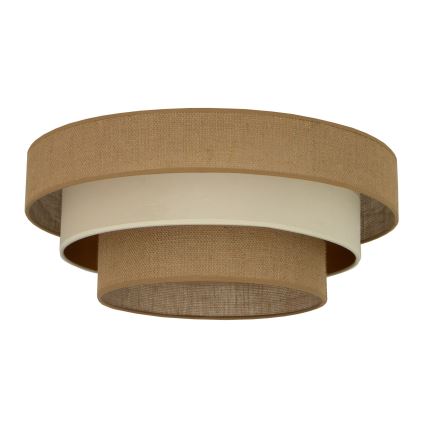 Loftlampe WENTA 1xE27/60W/230V Ø 50 cm jute/beige