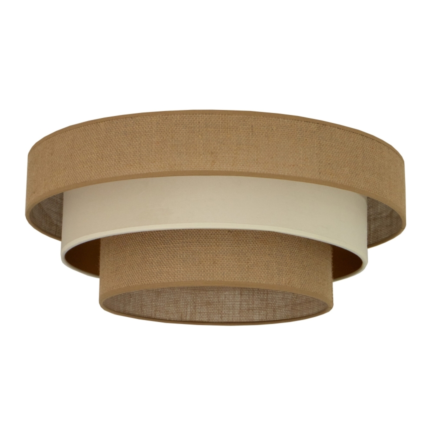 Loftlampe WENTA 1xE27/60W/230V Ø 50 cm jute/beige
