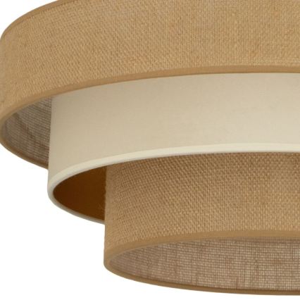 Loftlampe WENTA 1xE27/60W/230V Ø 50 cm jute/beige