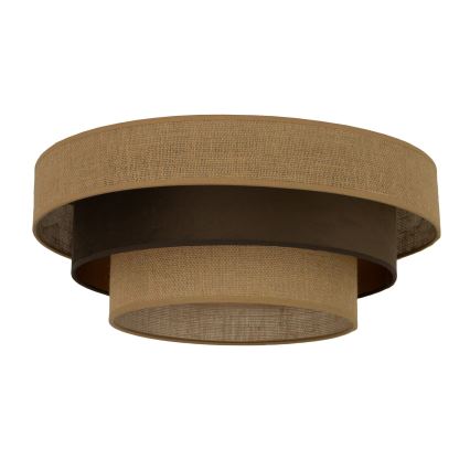 Loftlampe WENTA 1xE27/60W/230V Ø 50 cm jute/brun