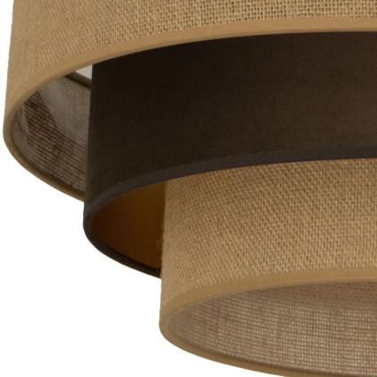 Loftlampe WENTA 1xE27/60W/230V Ø 50 cm jute/brun