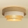 Loftlampe WENTA 1xE27/60W/230V Ø 50 cm jute/cremefarvet