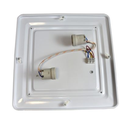 Loftlampe WILTON 2xE27/60W/230V 37,5x37,5 cm sort