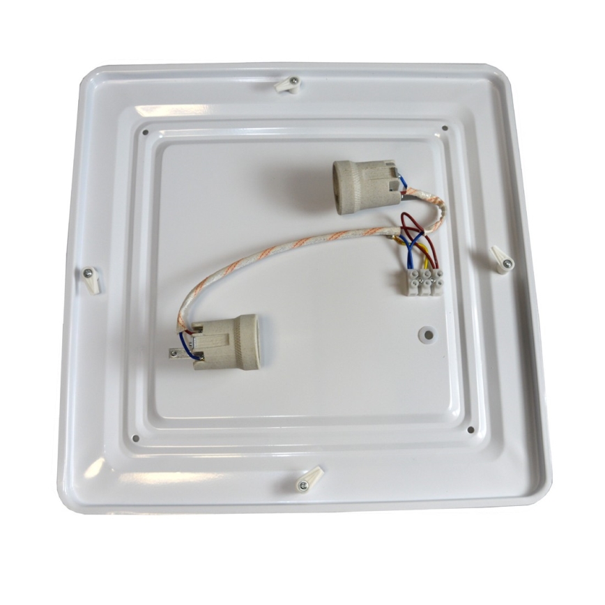 Loftlampe WILTON 2xE27/60W/230V 37,5x37,5 cm sort