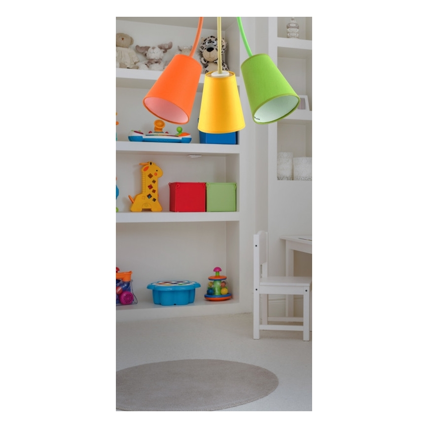 Loftlampe WIRE COLOUR 3xE27/60W/230V