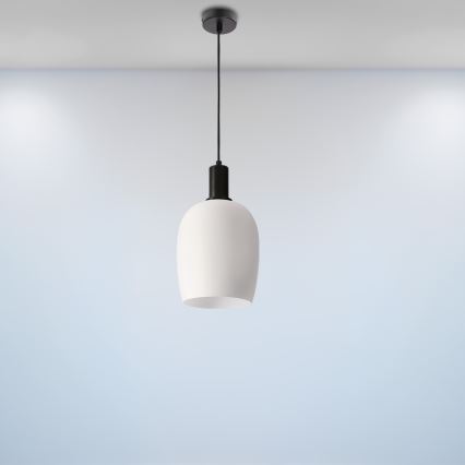 Loftlampe WOLKEN 1xE27/40W/230V hvid/sort
