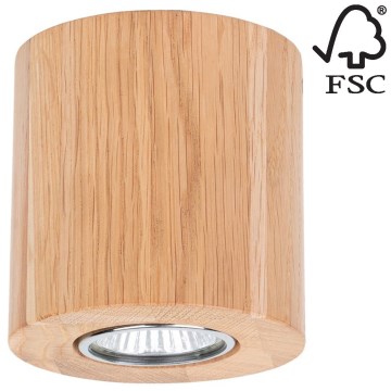 Loftlampe WOODDREAM 1xGU10/6W/230V - FSC-certificeret