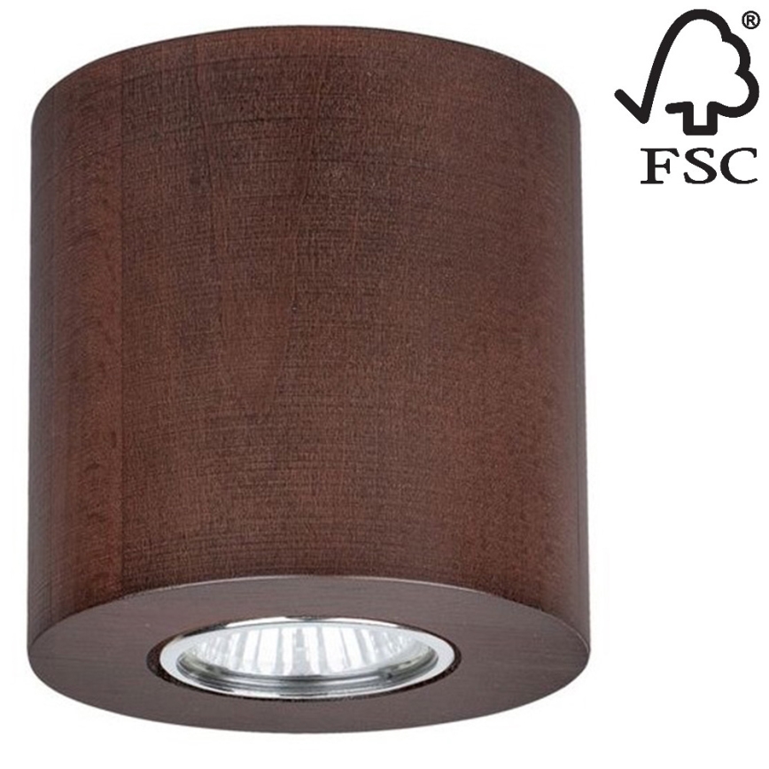 Loftlampe WOODDREAM 1xGU10/6W/230V - FSC-certificeret