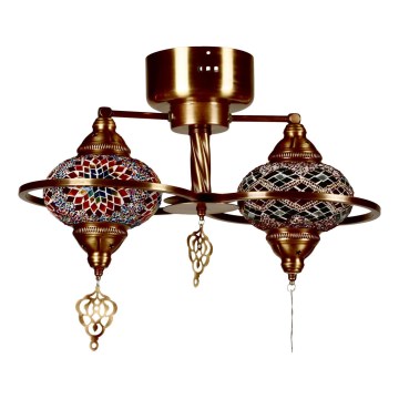 Loftlampe YENI 2xE27/40W/230V bronze
