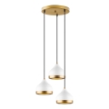 Loftlampe YILDO 3xE27/40W/230V hvid/guld