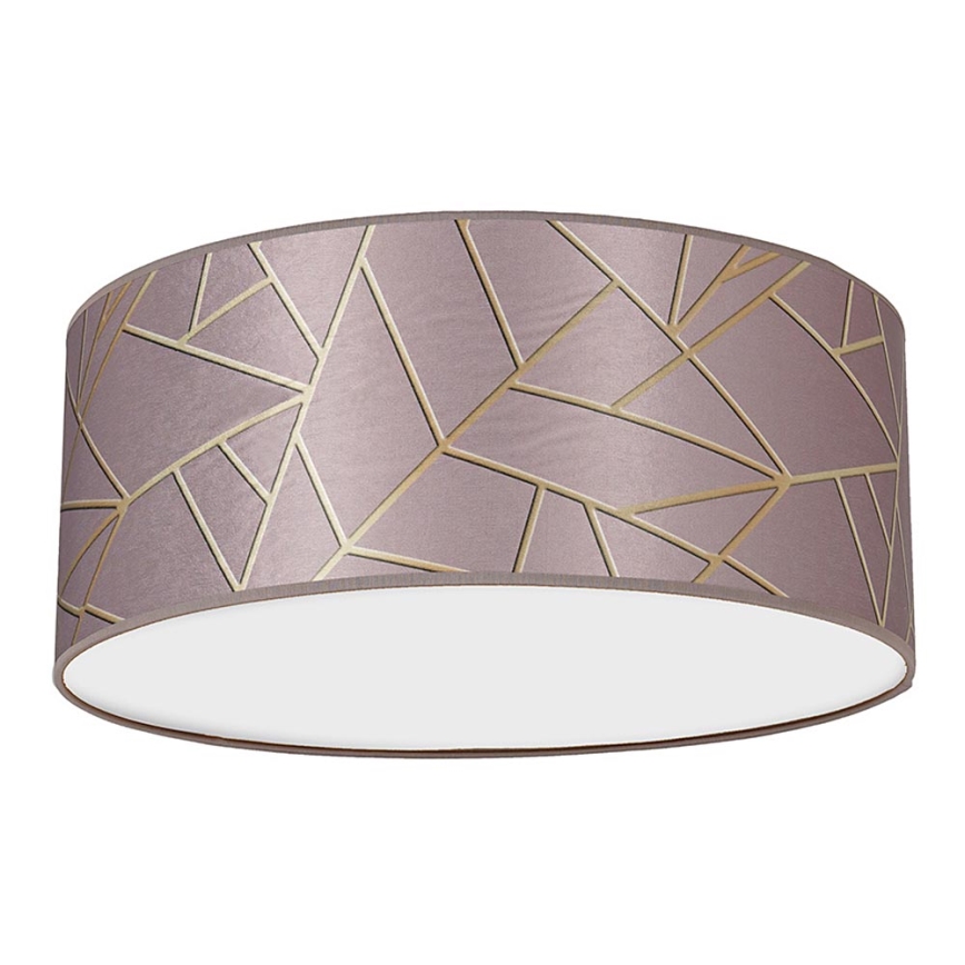 Loftlampe ZIGGY 2xE27/60W/230V pink/guldfarvet