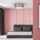 Loftlampe ZIGGY 2xE27/60W/230V pink/guldfarvet