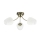 Loftlampe ZINA 3xE27/40W/230V messing/hvid