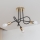 Loftlysekrone OXFORD 3xE27/15W/230V guld/sort