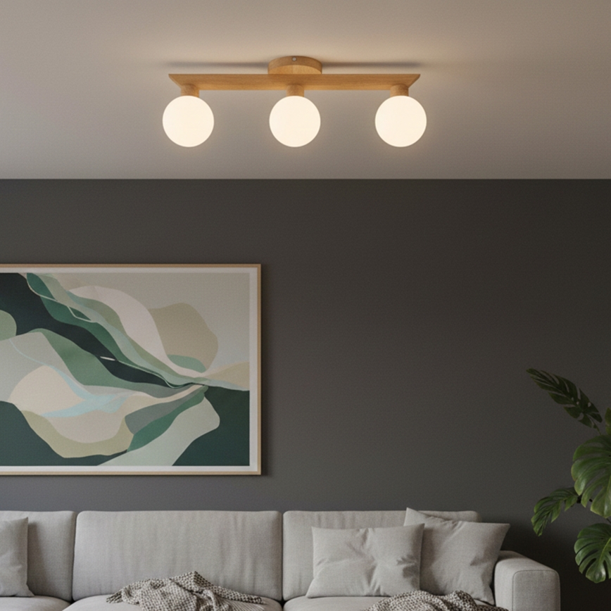 Loftmonteret lysekrone ANTONIO 3xG9/5W/230V eg/hvid