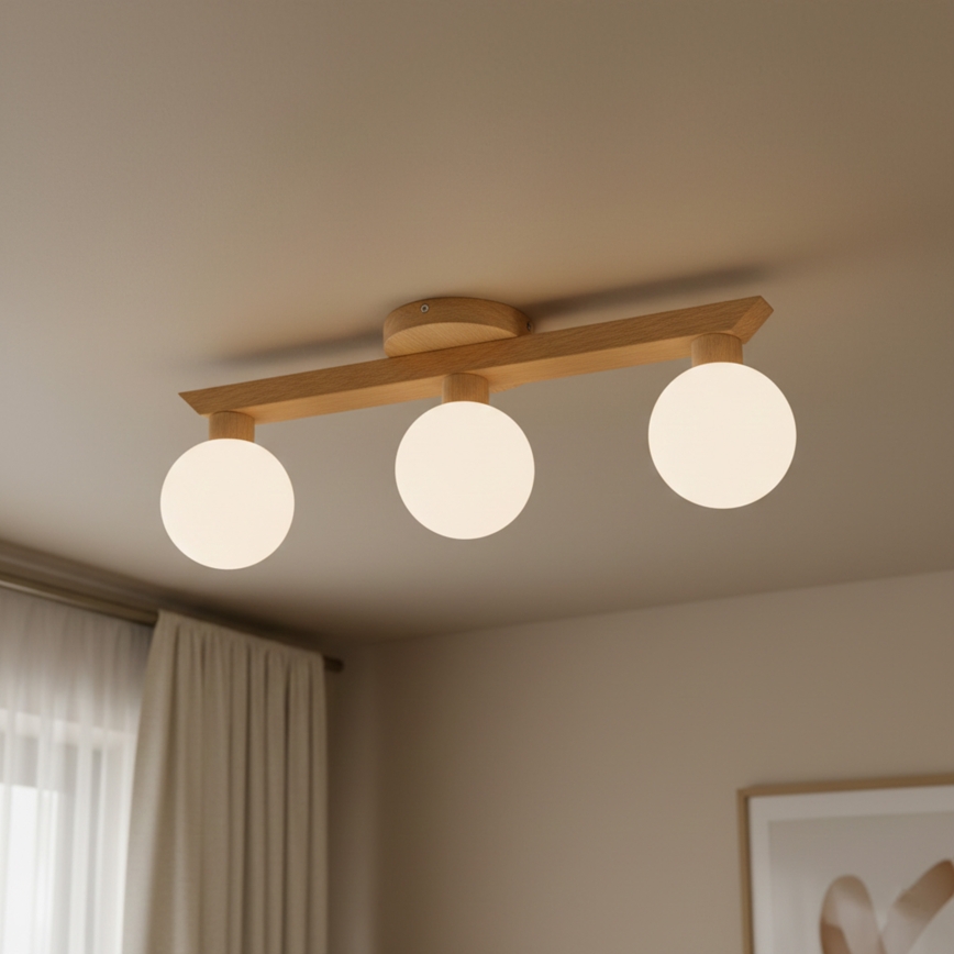 Loftmonteret lysekrone ANTONIO 3xG9/5W/230V eg/hvid