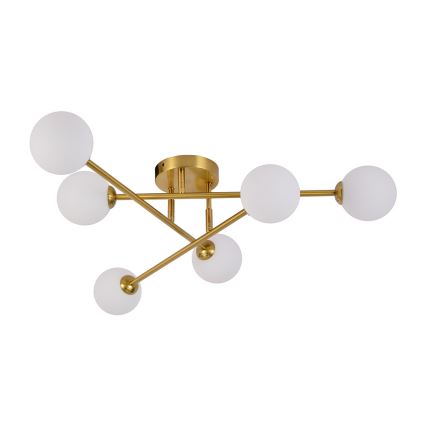 Loftmonteret lysekrone DORADO 6xG9/28W/230V gylden