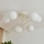 Loftmonteret lysekrone MOON 6xE27/15W/230V, cremefarvet