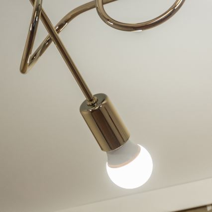Loftmonteret lysekrone OXFORD 3xE27/15W/230V guld