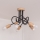 Loftmonteret lysekrone OXFORD 5xE27/15W/230V fyr/sort