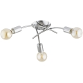Loftmonteret lysekrone TORIZO 3xE27/15W/230V, skinnende krom