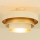 Loftmonteret lysekrone WENTA 1xE27/60W/230V Ø 50 cm beige/guld