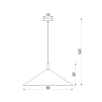 Loftpendel ANEGA med wire 1xGX53/15W/230V Ø 50 cm brun