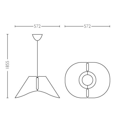 Loftpendel E27/60W/230V