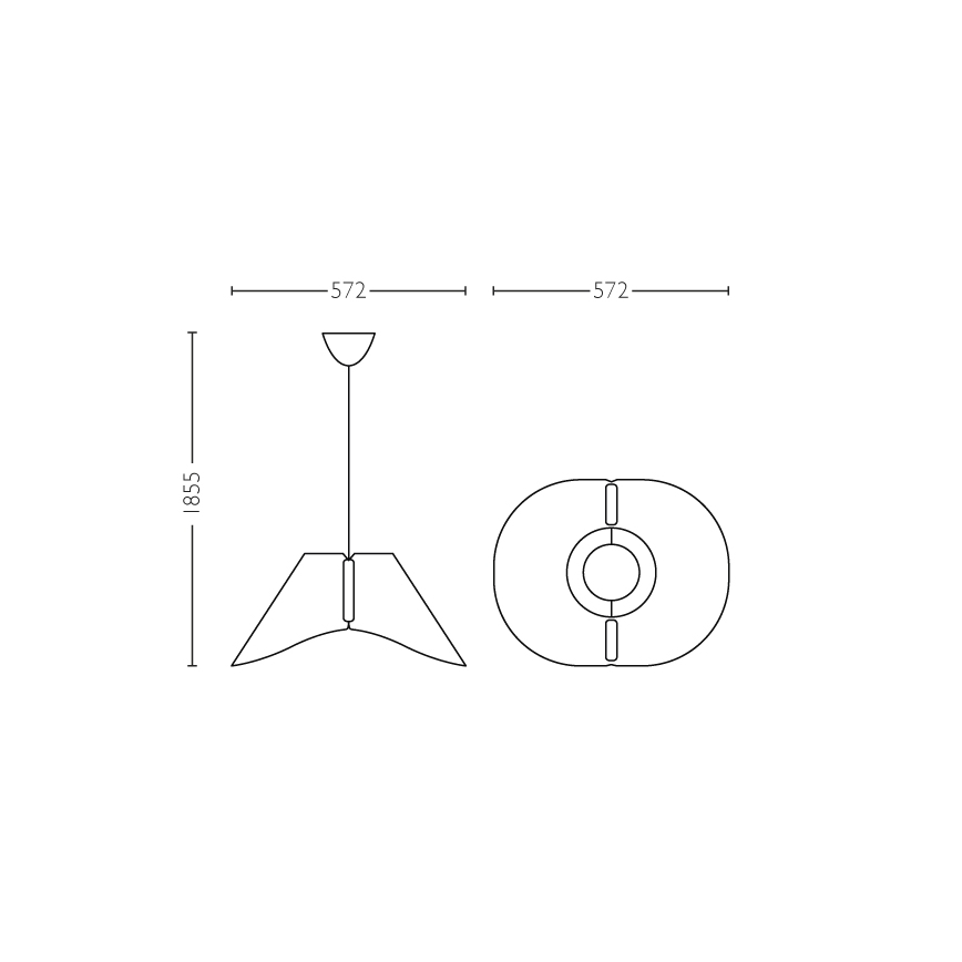 Loftpendel E27/60W/230V