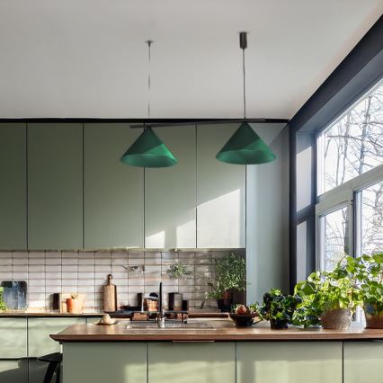 Loftpendel med ledning CAPITAL 2xGX53/15W/230V grøn