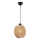 Loftpendel med wire DRUM 1xE27/60W/230V brun