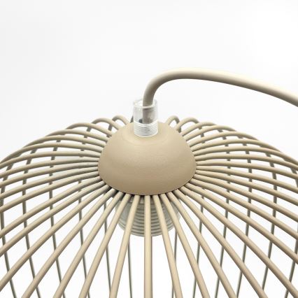 Loftpendel på kabel DESTELLO 1xE27/15W/230V Ø 33 cm beige