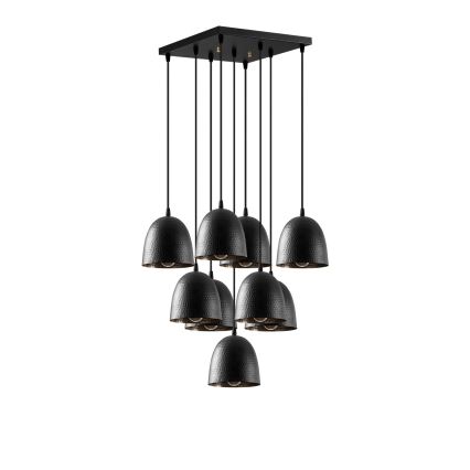 Loftpendel på kabel TATTOO 9xE27/40W/230V sort