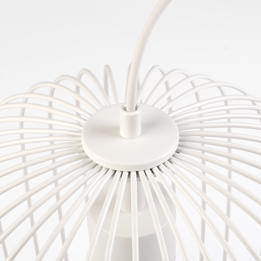 Loftpendel på ledning OVELLA 1xE27/15W/230V Ø 34 cm cremefarvet