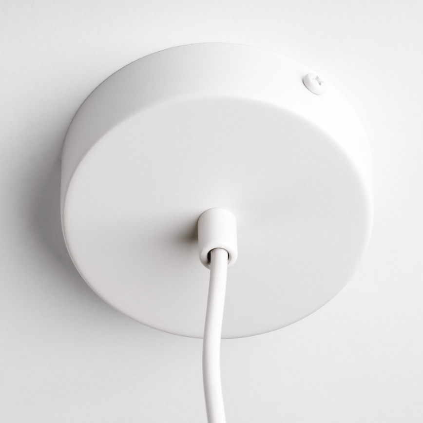 Loftpendel på ledning OVELLA 1xE27/15W/230V Ø 34 cm cremefarvet