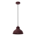 Loftpendel SVEN på ledning 1xE27/15W/230V bordeaux