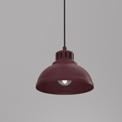 Loftpendel SVEN på ledning 1xE27/15W/230V bordeaux