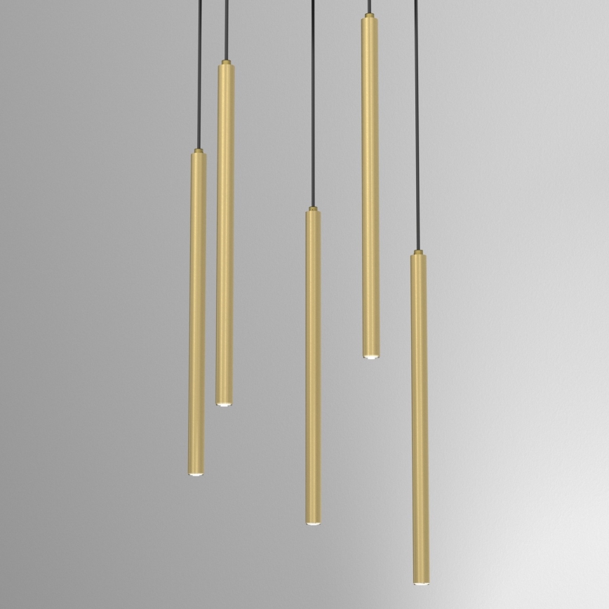 Loftpendel YORU på kabel, 8x G9/8W/230V, messing