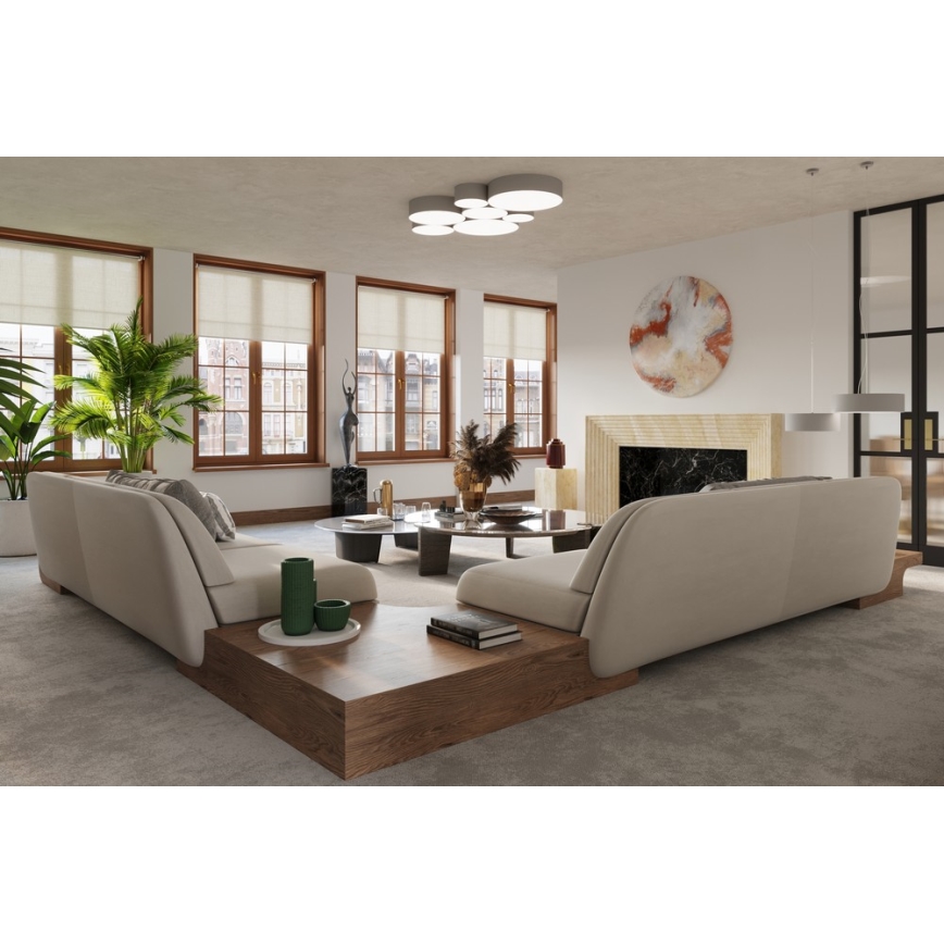 Lofts lys ARENA 35 2xE27/60W/230V grå
