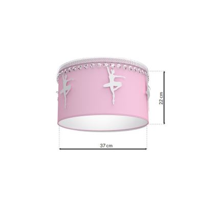 Loftslampe for børn BALLET 1xE27/60W/230V